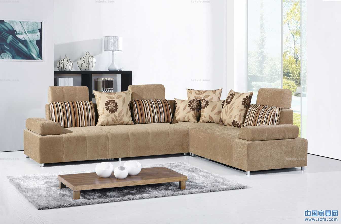 時(shí)尚布藝沙發(fā)，咖啡色系的和諧搭配，充滿秋天的氣息。上戶戶樂家具網(wǎng)，選購牛仔布沙發(fā)，擔(dān)保交易，保障品質(zhì)，家具網(wǎng)購，實(shí)惠到家！