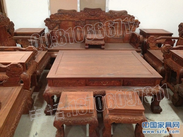 老撾大紅酸枝沙發(fā) 獅子頭 老撾大紅酸枝沙發(fā) 獅子頭