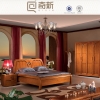 奇新家具套房家具定制，虎斑木全實木床