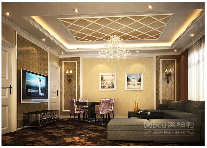 歐柏利集成墻面客廳案例