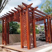 鋁合金涼亭，廊架葡萄架，防腐涼亭，戶外涼亭，新中式?jīng)鐾? onmouseover=