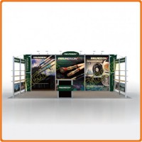 鋁合金時尚便攜式展架，方便國內外巡展