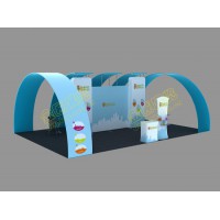 出國展覽展會布展展架，輕便重復使用背景架，折疊式背景板