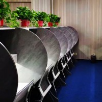 鄭州考研共享電腦桌，氛圍感在線